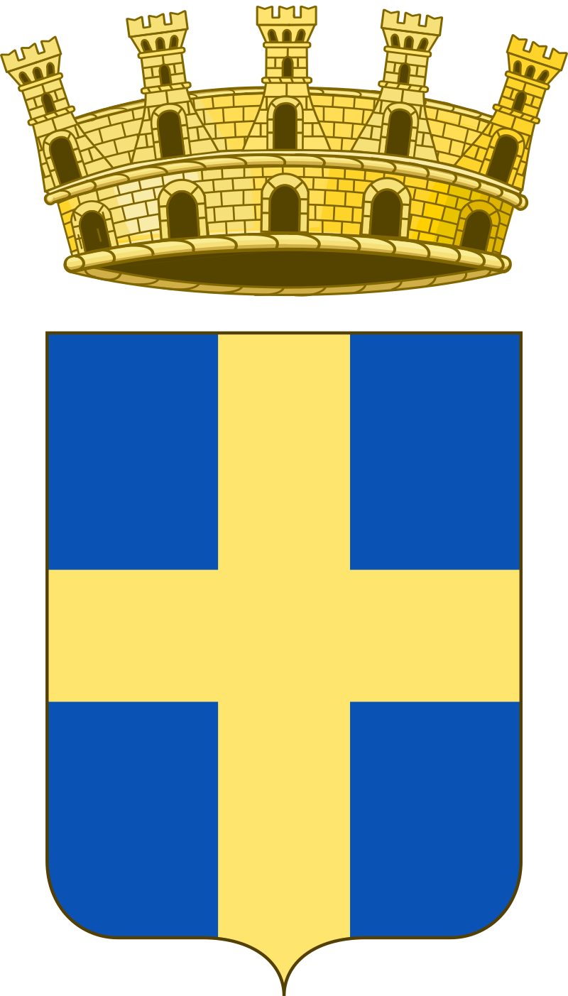 D'azur à la croix d'or